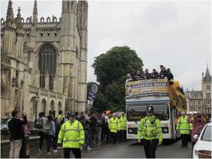 Cambridge United victory parade 2014